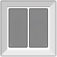 Issendorff Glas-Tastenfeld rahmenlos LCN - GTS2W 30223