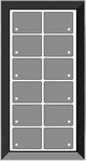 Issendorff Glas-Tastenfeld rahmenlos LCN - GTS12B 30228