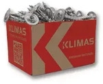 50 Stk. Klimas Tellerkopfschraube 8x240 Tellerkopf hell verz.TX40 417549