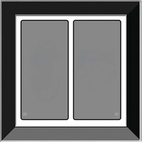Issendorff Glas-Tastenfeld rahmenlos LCN - GTS2B 30224
