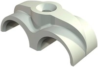 100 Stk. OBO Bettermann Doppel-Nagelschelle 3030 2 2213117
