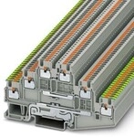 50 Stk. Phoenix Contact Mehrstock-Klemme PT 1,5/S-PE/L/L 3213768