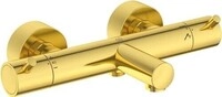 Ideal Standard IS Badethermostat AP Ceratherm T125 Pin-Griffe Brushed Gold