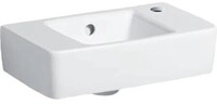 Geberit GE Renova Compact HWB, verk. Ausladung 40x25cm, Hahnloch rechts, m.&Uuml;l.,