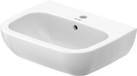 Duravit DU Waschtisch D-Code 550 mm mit &Uuml;L, mit HLB, 1 HL, wei&szlig; 2310550000