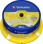 Verbatim DVD+RW 4.7GB/120Min/4x 43489 (VE25)