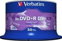 4 Pck. Verbatim DVD+R DL 8.5GB/240Min/8x 43758 (VE50)