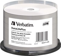 4 Pck. Verbatim DVD-R 4.7GB/120Min/16x 43734 (VE50)