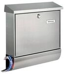 Burg-w&Auml;chter Briefkasten Amrum-Set 38670 Ni H.420mm B.377mm T.115mm VA DIN C4