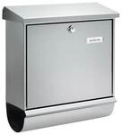 Burg-w&Auml;chter Briefkasten Comfort-Set 39130 Ni H.440mm B.380mm T.148mm VA DIN C4