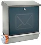 Burg-w&Auml;chter Briefkasten Lucca-Set 3713 Ni Letter H.440xB.380xT.148mm VA DIN C4