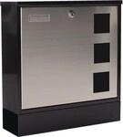 Rottner Briefkasten Design H.380mm B.370mm T.120mm schwarz STA DIN C4 T05535