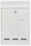 Burg-w&Auml;chter Briefkasten K&ouml;ln 872 W H.340mm B.255mm T.85mm wei&szlig; STA DIN C4