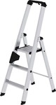 Munk Stufenstehleiter 3 Stufen Alu.Gesamt-H.1340mm m.ergo-pad-Griffzone 040103