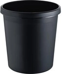 Helit Papierkorb H6105895 18l rund Kunststoff schwarz 170048890