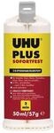 6 Stk. Uhu 2K-Epoxidharzklebstoff PLUS SOFORTFEST 57g farblos Doppelkart. 45675