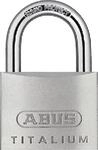 Abus Zylindervorhangschloss 64TI/50 gl Schlossk&ouml;rper-B.50mm Titalium gl.6511