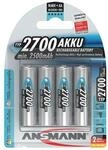 Ansmann Akkuzelle 1,2 V 2700 mAh R6-AA-Mignon HR6 4 4St./Blister 5030842