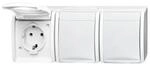 Busch-Jaeger SCHUKO-Dreifachsteckdose 2300/3 EW-54 2CKA002084A0712
