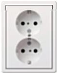 Gira Schuko-Steckds. 2f. rws-gl 0783112