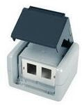 Teleg&auml;rtner AP-Geh&auml;u. IP44,75x86x58,gr 100021370