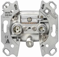 Wisi UNICABLE-Durchgangsdose DB64 11334