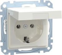 Merten SCHUKO-Steckdose pws/gl MEG2311-0319