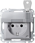 Merten SCHUKO-Steckdose alu MEG2315-0460