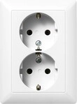 Jung SCHUKO-Steckdose aws AS 5020 U WW AS5020UWW