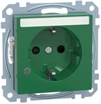 Merten SCHUKO-Steckdose SV gn MEG2303-0304