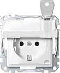 Merten SCHUKO-Steckdose pws/gl MEG2315-0319