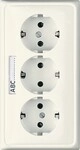 Jung KK-SCHUKO-Steckdose 3-fach CD 523 NA CD523NA
