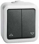 Peha Doppel-Taster 10A 250V gr D 629 T WAB 00390911
