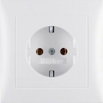 Berker Schuko-Steckdose pws/matt 47429909