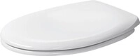 Duravit DU WC-Sitz ohne Absenkautomatik Scharnie re edelstahl, wei&szlig; 0064200000