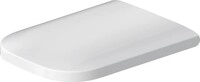 Duravit DU WC-Sitz Happy D.2 ohne SoftClose Scha rniere edelstahl, lang, wei&szlig;