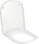 Geberit GE Renova Plan WC-Sitz, wei&szlig; Scharniere verchromt mit Absenkautomatik
