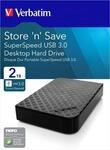 Verbatim Festplatte 2TB USB3.0 47683