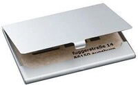 Sigel Visitenkartenetui VZ135 max. 15Karten Aluminium silber 376000300