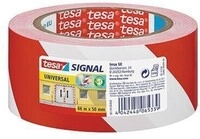 Tesa Signalklebeband 58134-00000 50mmx66m bedruckt rot wei&szlig; 164230201
