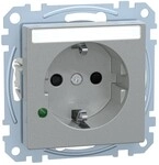 Merten SCHUKO-Steckdose alu MEG2305-0460