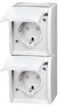 Busch-Jaeger Steckdose,senkrecht,2fach 20-02 EBW-54 2CKA002084A0722