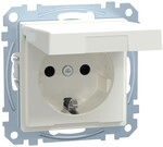 Merten SCHUKO-Steckdose pws/gl MEG2310-0319