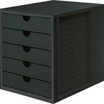 Han Schubladenbox KARMA 14508-13 5Schubf&auml;cher Recycling &ouml;ko-sw 127108290
