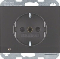 Berker SCHUKO-Steckdose anth/ma 41097006
