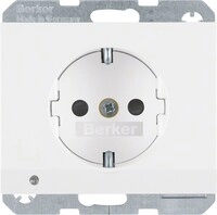 Berker SCHUKO-Steckdose pows/gl 41097009