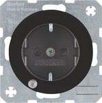 Berker SCHUKO-Steckdose sw/gl 41102045