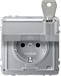 Merten SCHUKO-Steckdose alu MEG2316-7260
