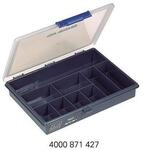 Raaco Sortimentskasten B240xT195xH43mm 9 F&auml;cher transp.dunkelblau 136150