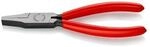 Knipex Flachzange Gesamt-L.160mm Kopf pol.schwarz atram.Ku.-&Uuml;berzug Knipex-Werk